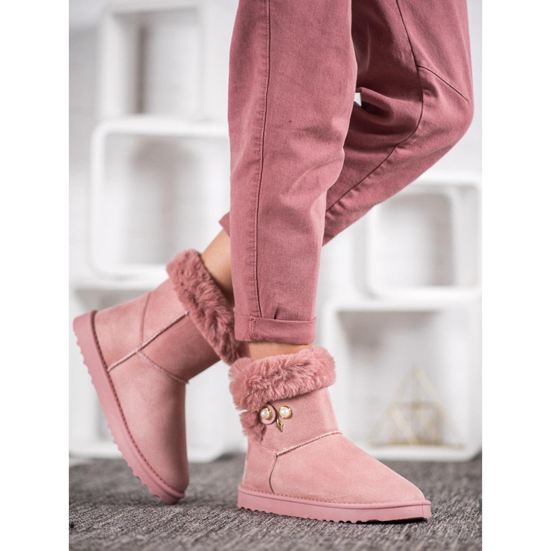 SHELOVET Doposci con perle rosa 1