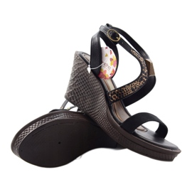 Ipanema Sandali con zeppa da donna Grendha 81407 nero marrone 3
