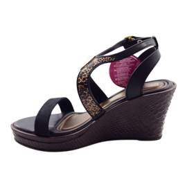 Ipanema Sandali con zeppa da donna Grendha 81407 nero marrone 2