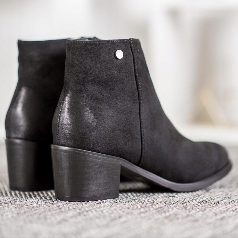 Goodin Stivali classici in pelle scamosciata nero 1