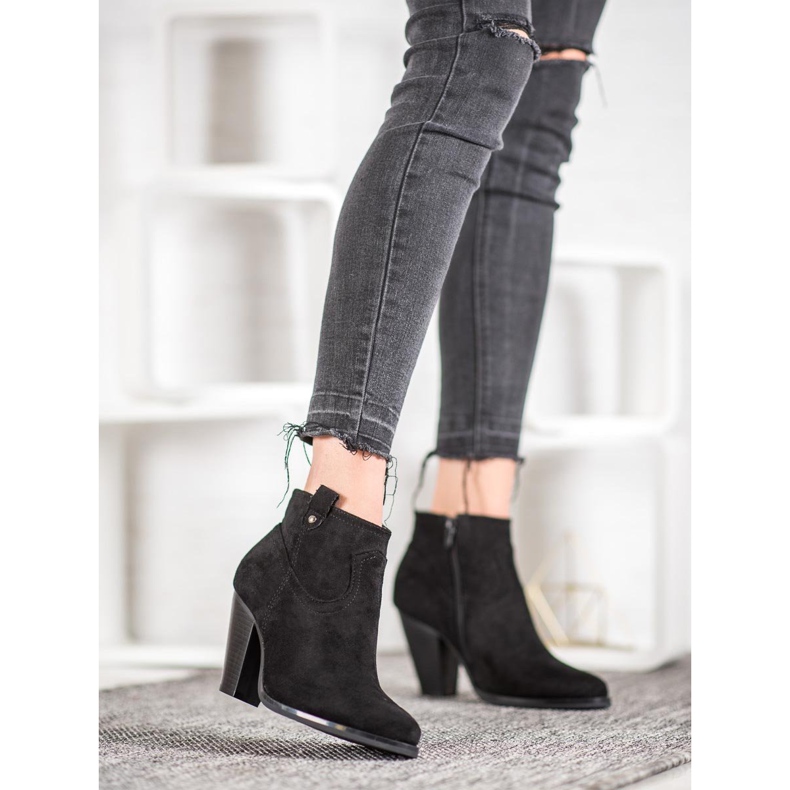 Ideal Shoes Stivali neri casuali nero 1