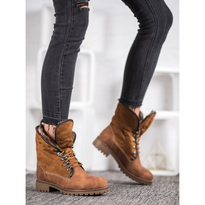 SDS Stivali con gambo arrotolato marrone 2