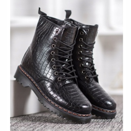 SHELOVET Operai Neri Con Ecopelle nero 2