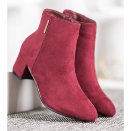 Evento Stivali in camoscio bordeaux rosso multicolore 2