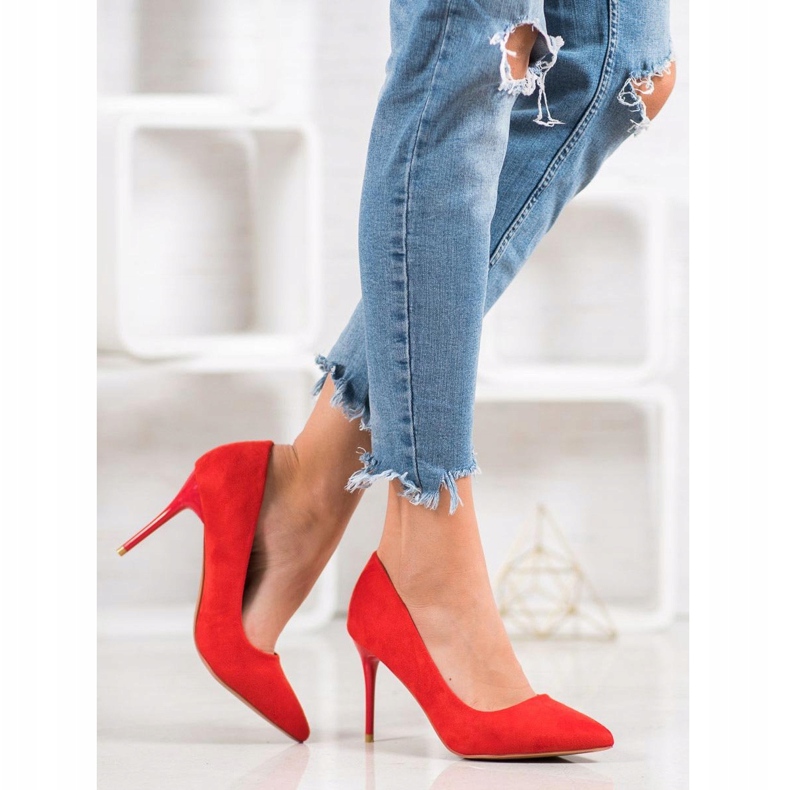 SHELOVET Tacchi alti rossi sexy rosso 1