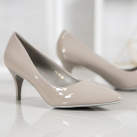 Comer Comodi tacchi verniciati grigio 2