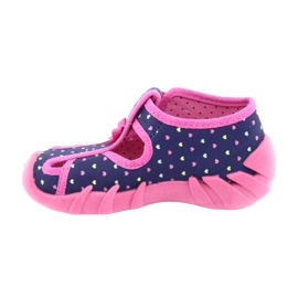 Scarpe per bambini Befado 190P092 blu navy rosa 2