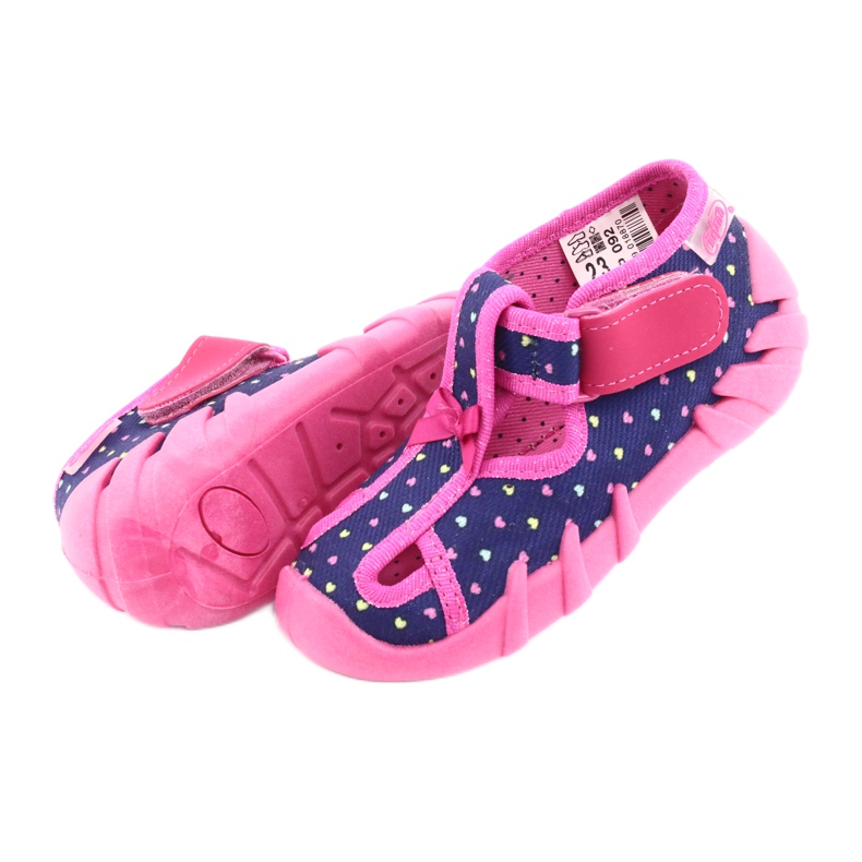 Scarpe per bambini Befado 190P092 blu navy rosa 5