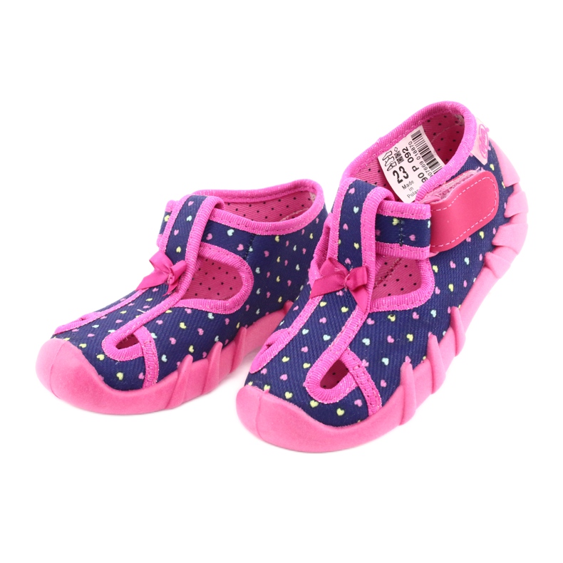 Scarpe per bambini Befado 190P092 blu navy rosa 3