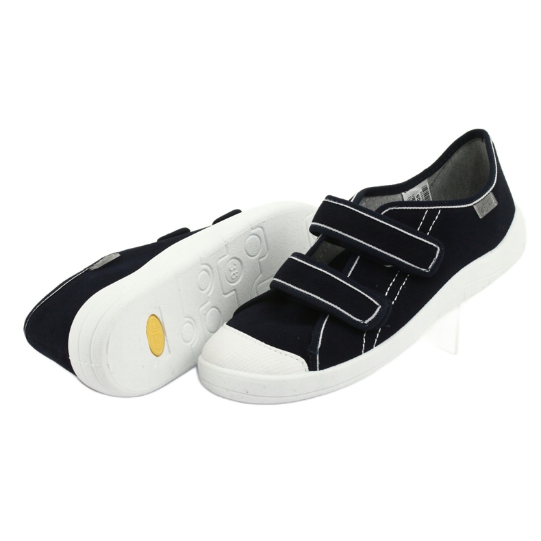 Sneakers da bambino Befado con velcro 124Q005 Blu navy 4