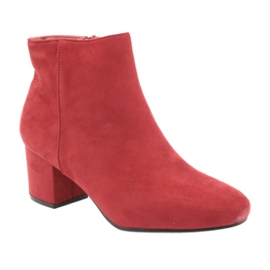 Stivali rossi con tacco basso YQ216P Rosso 3