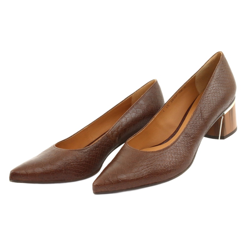 Scarpe décolleté da donna marrone/pitone Anis 3697 3