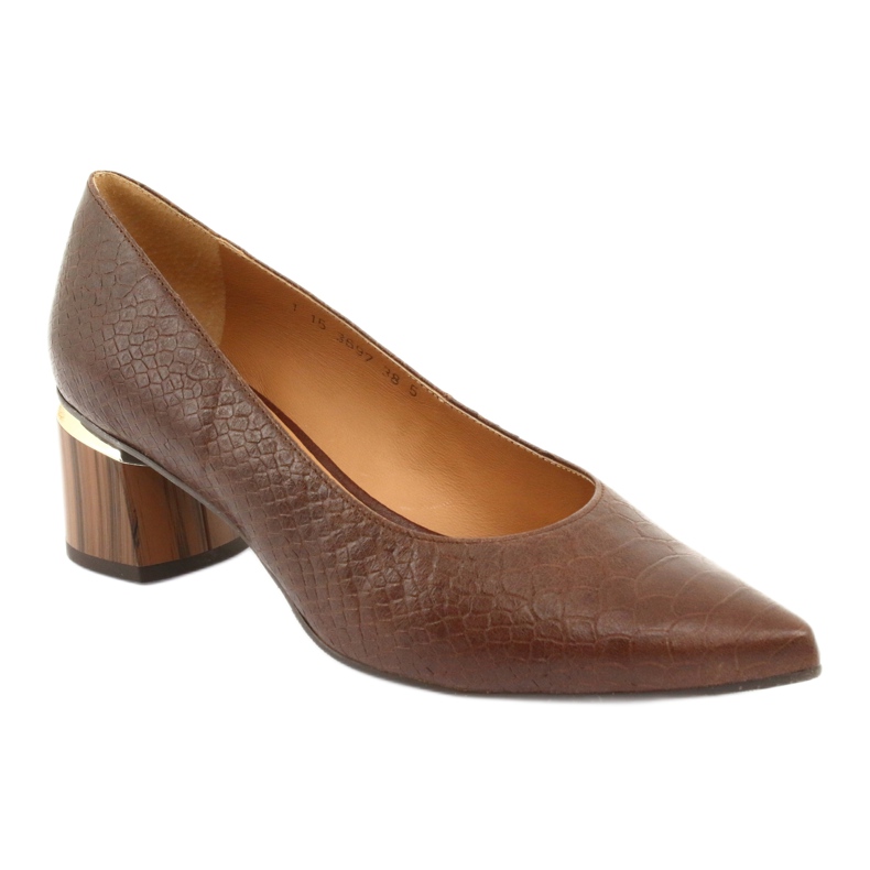 Scarpe décolleté da donna marrone/pitone Anis 3697 1