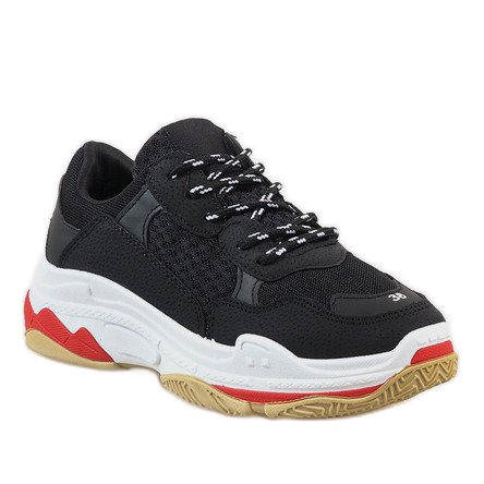Scarpe sportive nere alla moda D1901-1 nero 1