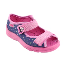 Scarpe per bambini Befado 969X143 blu navy rosa 1