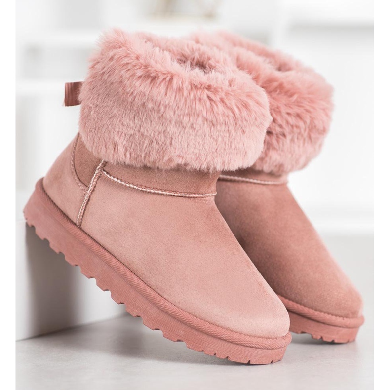 SHELOVET Mukluki con pelliccia rosa 2