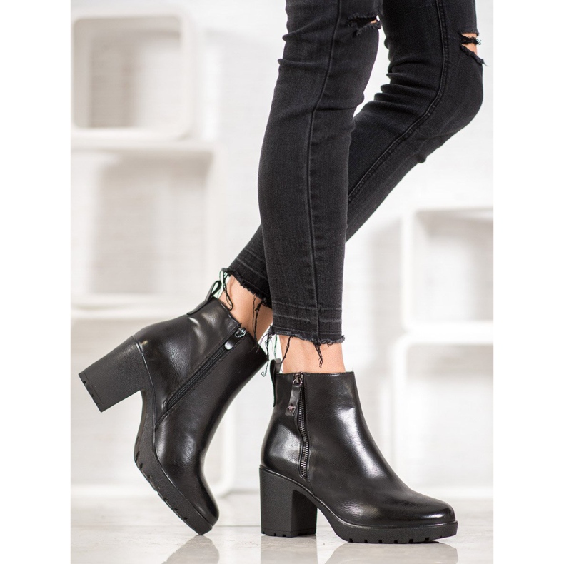 Bella Paris Stivali casual in ecopelle nero 1