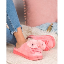 SHELOVET Pantofole Con Fiocco rosa 1
