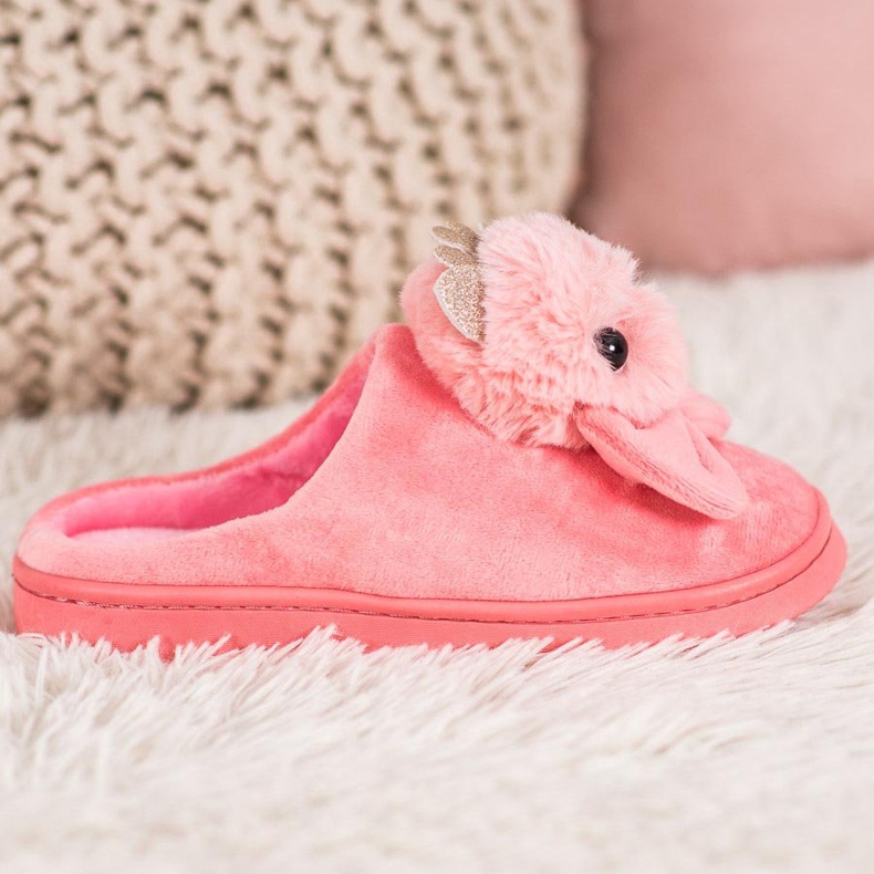 SHELOVET Pantofole Con Fiocco rosa 2