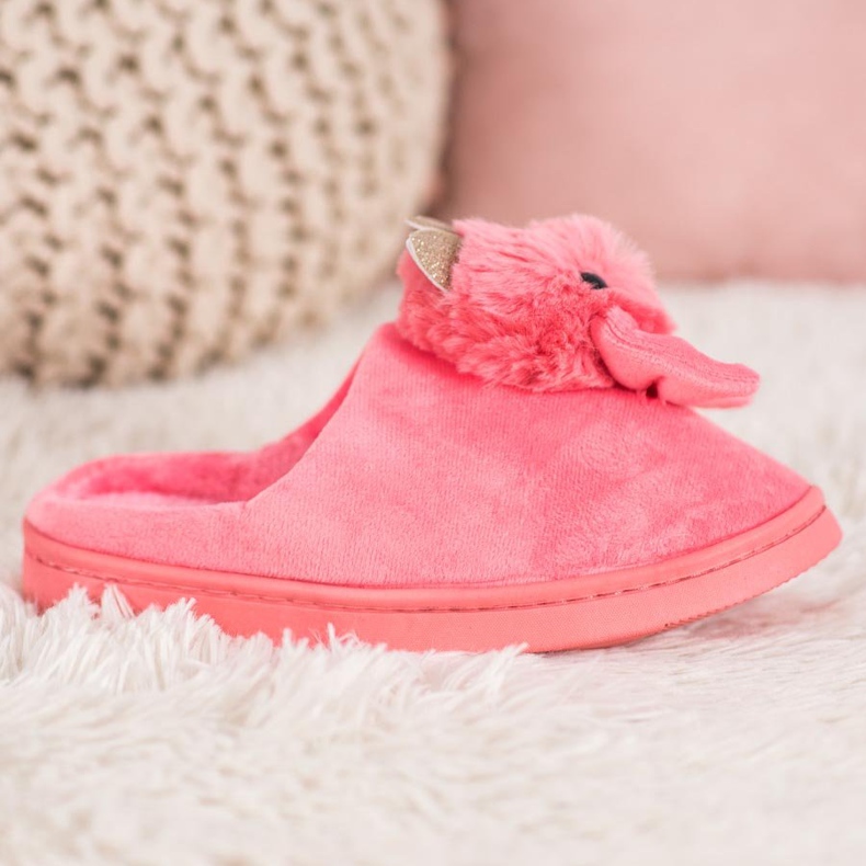SHELOVET Pantofole Con Fiocco rosa 2