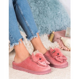 SHELOVET Pantofole Con Fiocco rosa 1