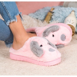 SHELOVET Pantofole per cani rosa 2
