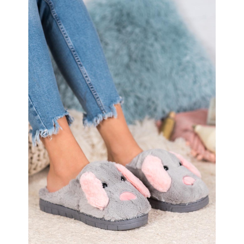 SHELOVET Pantofole per cani grigio 1