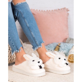 SHELOVET Pantofole conigli bianco 1