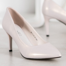 Goodin Stiletti alla moda realizzati in ecopelle bianco 1