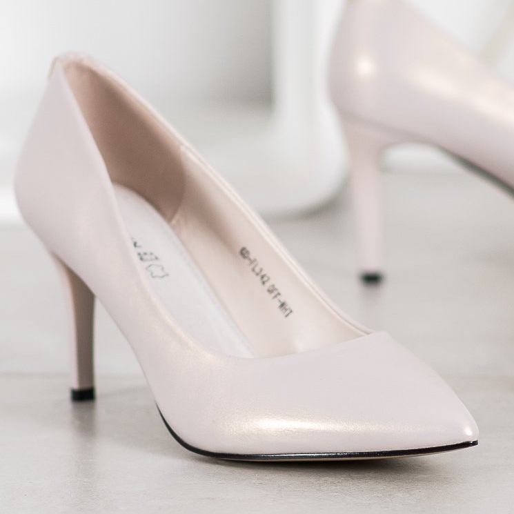 Goodin Stiletti alla moda realizzati in ecopelle bianco 1