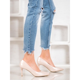 Goodin Stiletti alla moda realizzati in ecopelle marrone 2