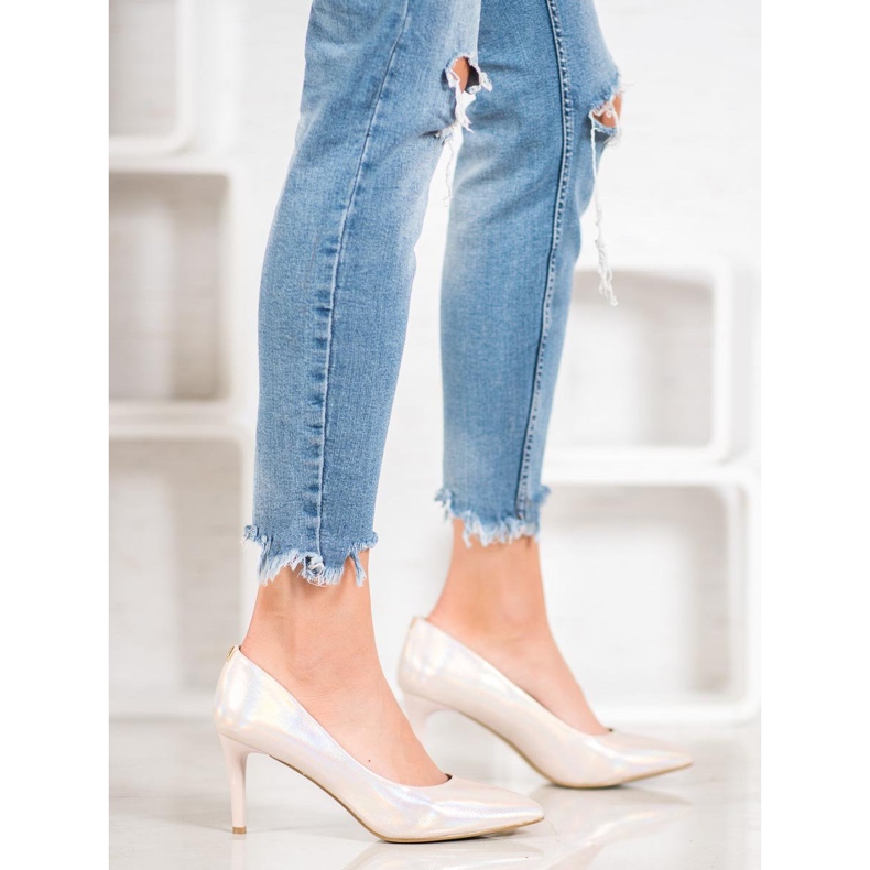 Goodin Stiletti alla moda realizzati in ecopelle marrone 2