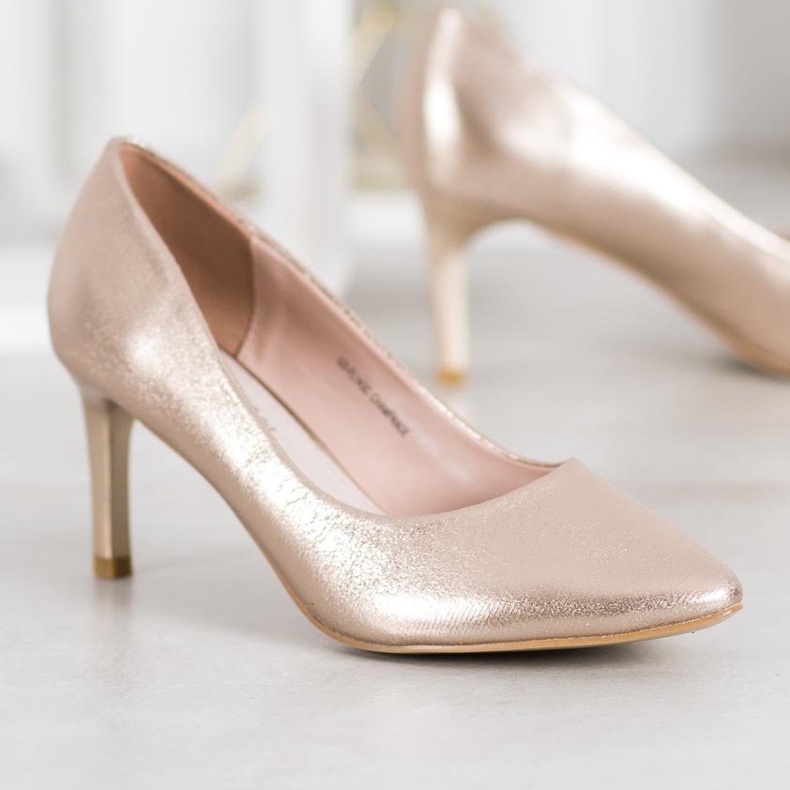 Goodin tacchi dorati d'oro 1