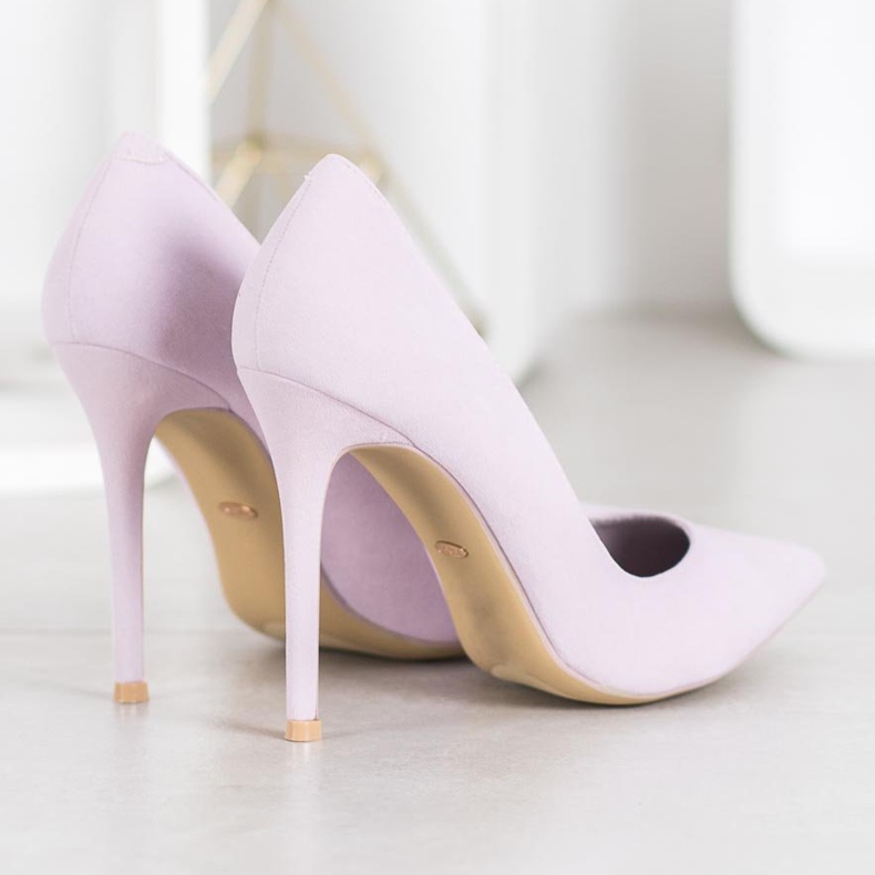 Vices Tacchi in pelle scamosciata viola 1