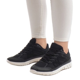 Sneakers sportive nere con rete X-18 nero 1