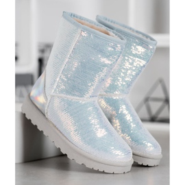 SHELOVET Mukluki con paillettes bianco 2