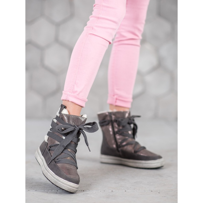 SDS Stivali da neve caldi grigio 1