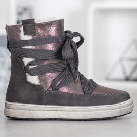 SDS Stivali da neve caldi grigio 2