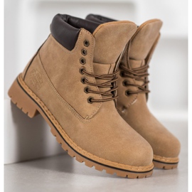 Haver Scarponi Da Trekking Con Ecopelle marrone 2