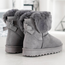 SHELOVET Mukluki con pelliccia grigio 1