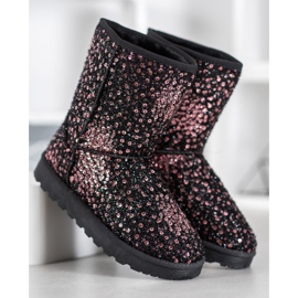 SHELOVET Mukluki caldo con paillettes multicolore 2