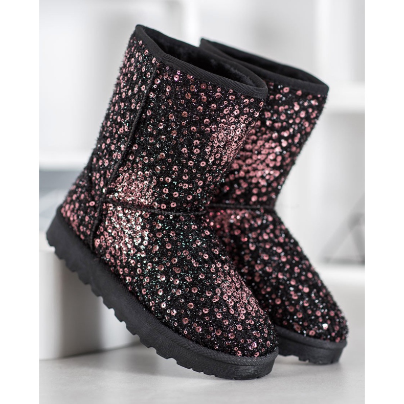 SHELOVET Mukluki caldo con paillettes multicolore 2