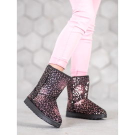 SHELOVET Mukluki caldo con paillettes multicolore 1