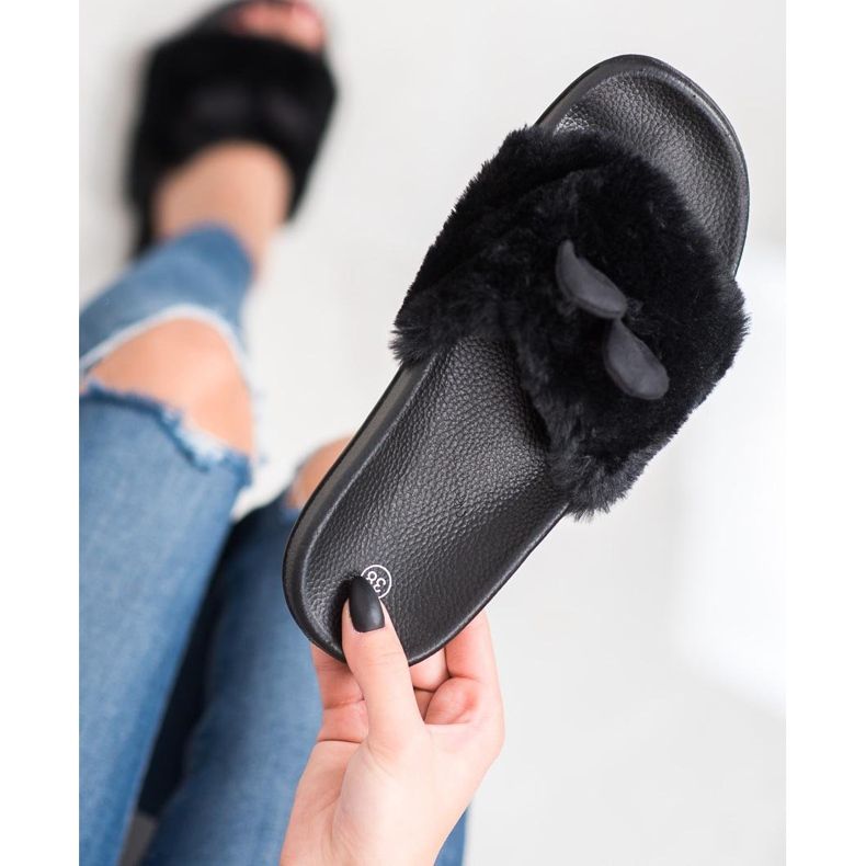 SHELOVET Pantofole nere nero 2
