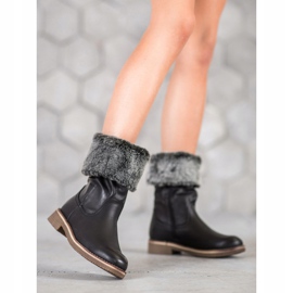 SDS Stivali Con Gambo Arrotolato nero 1