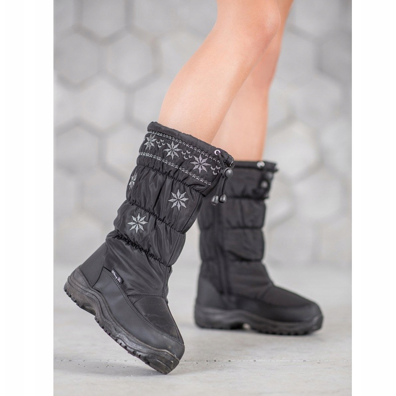 SHELOVET Stivali da neve slip-on nero 1