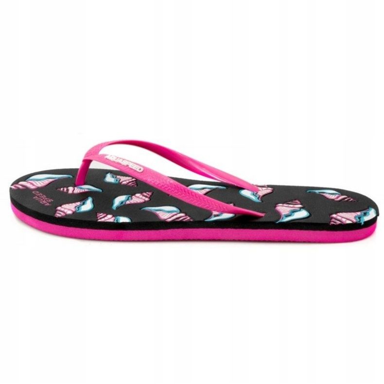Aqua-Speed ​​Napoli W 40874-49564 infradito nero rosa 2
