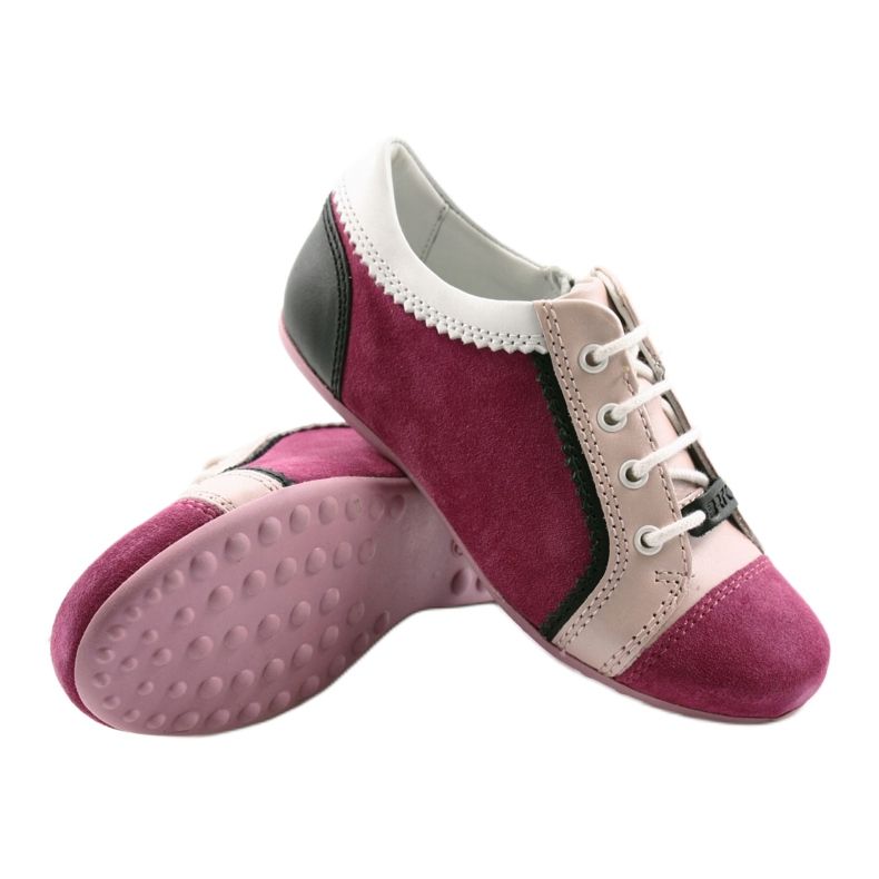 Scarpe basse per bambini Bartek 45293 rosa nero bianco 3