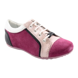 Scarpe basse per bambini Bartek 45293 rosa nero bianca 1