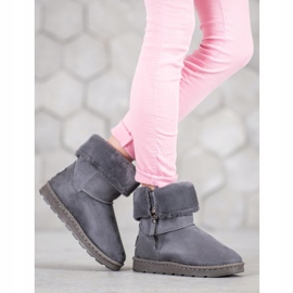 Bona Mukluki con gambo arrotolato grigio 1